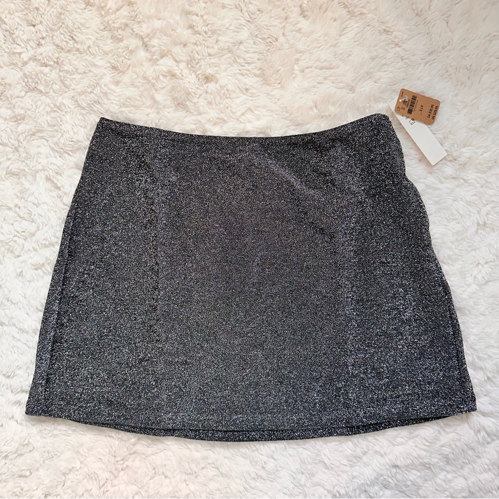 Black Sparkle Swim Skirt